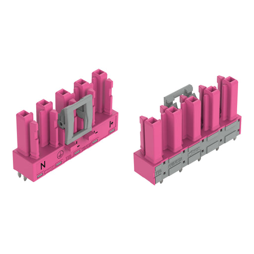 WAGO - Leiterplattensteckverbinder Buchse für Leiterplatten 770-885/080-000 gerade,5-polig,pink − 50 Stück