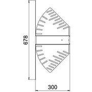 OBO Bettermann - Bogen für Kabelrinne Bogen, winkelverstellbar RB W 630 FS 60x300 bandverzinkt − 1 Stück