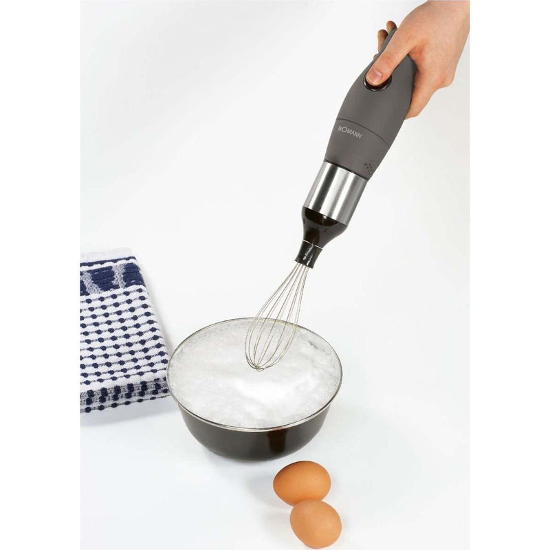Bomann DA - Rühr-/Mixgerät Stabmixer-Set +Chopper SMS 6055 CB inox 3in1 − 6 Stück