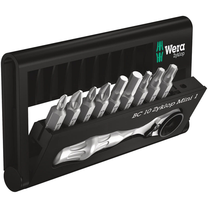 Wera - Bit-Set Bit-Sortiment 073645 m. Ratsche, 10-tlg