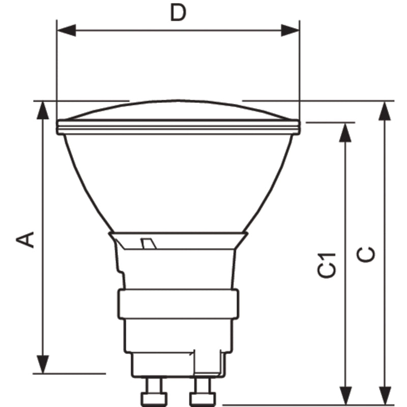 Philips Lighting - Halogen-Metalldampflampe mit Reflektor Entladungslampe CDM-Rm Mini#20301800 20W/830 MR16 25D − 12 Stück