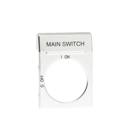 ABB Stotz S&J - Zubehör/Ersatzteile für Niederspannungs-Schalttechnik Textschild OPS2EN1 silber f.OH2_ Griffe
