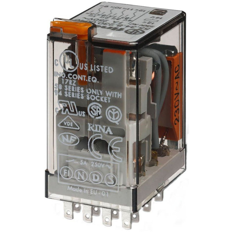 Finder - Schaltrelais Relais 55.34.8.012.0050 4W, 7A − 10 Stück