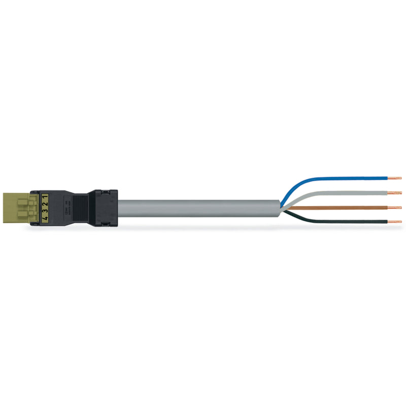 WAGO - Konfektionierte Leitung für steckbare Gebäudeinstallation konfekt. Anschlussleitung 891-8994/205-505 Eca,Stecker