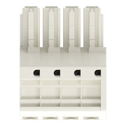 WAGO - Ein- und mehrpolige Klemmenleiste 1-Leiter-Federleiste 831-3104 CAGECLAMP,10mm²,lgr − 24 Stück