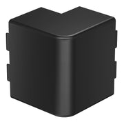 OBO Bettermann - Außeneck für Leitungsführungskanal Außeneckhaube WDK HA60110SW 60x110 sw − 2 Stück