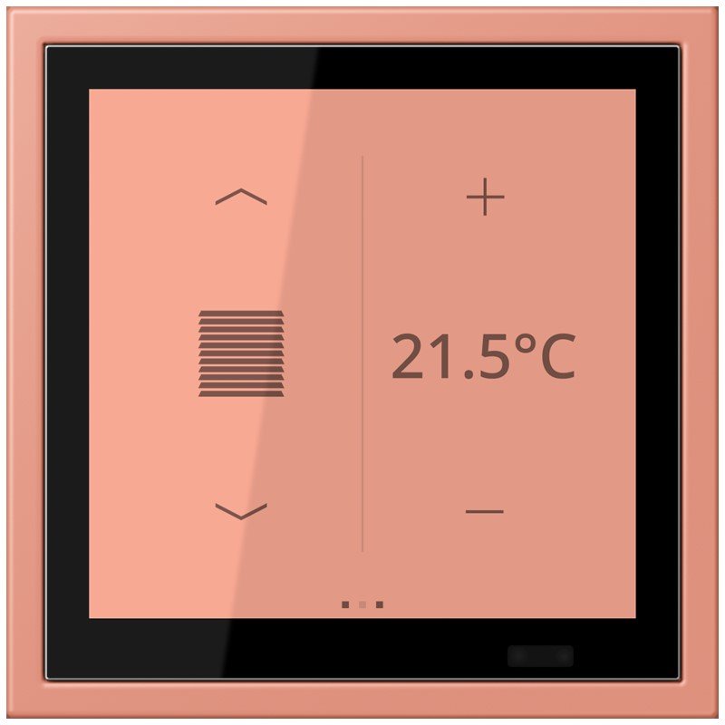Jung - Bussystem-Mehrfach Bediengerät KNX Raumcontroller LCZ 459 BFD1S 233 locre rouge moyen