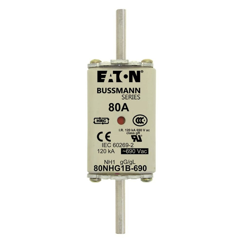 Eaton - Messersicherung Sicherungseinsatz Nieders. 63NHG1B-690 63A AC 690V 120kA − 3 Stück
