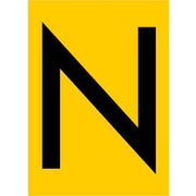 Jahn - Kennzeichnungsmaterial Zahlen+Buchstaben 06/018-N gelb − 10 Stück