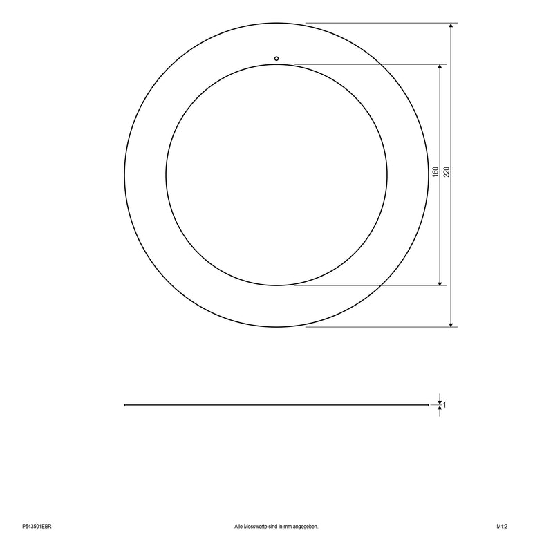 EVN Lichttechnik - Mechanisches Zubehör/Ersatzteile für Leuchten Reduzierring P543501EBR