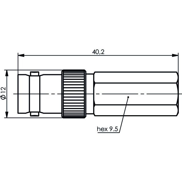 Telegärtner - Koax-Steckverbinder BNC-Kabelbuchse Twist-On 100023539 G2 (RG-59 B/U)