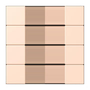 Jung - Abdeckung/Bedienelement für Installationsschalterprogramme Tastensatz 4fach LC 504 TSA 228 rose pale