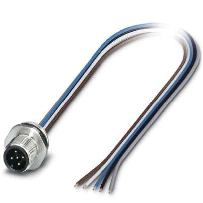Phoenix Contact - Rundsteckverbinder, feldkonfektionierbar (Industriesteckverbinder) Einbausteckverbinder SACC-E-M12MS#1458868