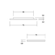 Brumberg Leuchten - Downlight/Strahler/Flutlicht LED-Einbaudownlight 12V DC 12164153 3000K