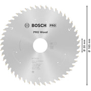 Bosch - Kreissägeblatt PRO Wood cordless 2608837689 Kreissägeblatt 165 x