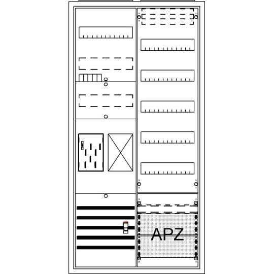 Striebel&John - Zähler-Komplettschrank Komplettschrank BA27FB APBKE-IA271Z1R1V5A2