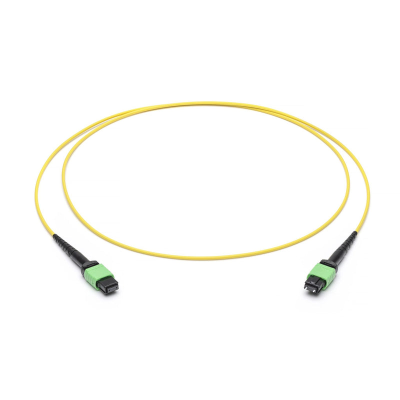 Corning - Patchkabel LWL LWL-Patchkab. 12F MPO APC JZDZE12GEZ-NB001M BU/ST OS2 1m gelb