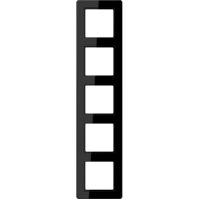 Jung - Abdeckrahmen Rahmen 5-fach AF 585 BF SW waage/senkrecht