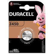 Hückmann - Batterie Knopfzelle Lithium 3V D2450 (Bli.1) CR2450 Duracell