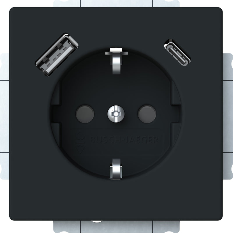 Busch-Jaeger - Steckdose SCHUKO Steckdose 20 EUCB2USBAC-885 USB-A+C
