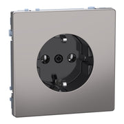 Merten - Steckdose SCHUKO-Steckdose nickelmet MEG2301-6050 mit Steckklemmen