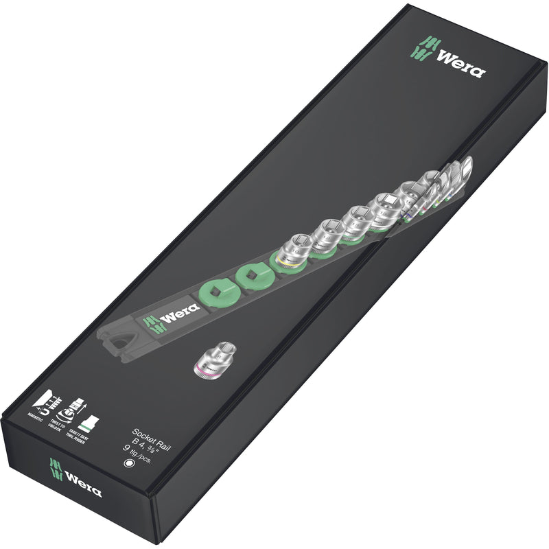 Wera - Steckschlüsselset Nuss-Magnetleiste 05005430001 B 4