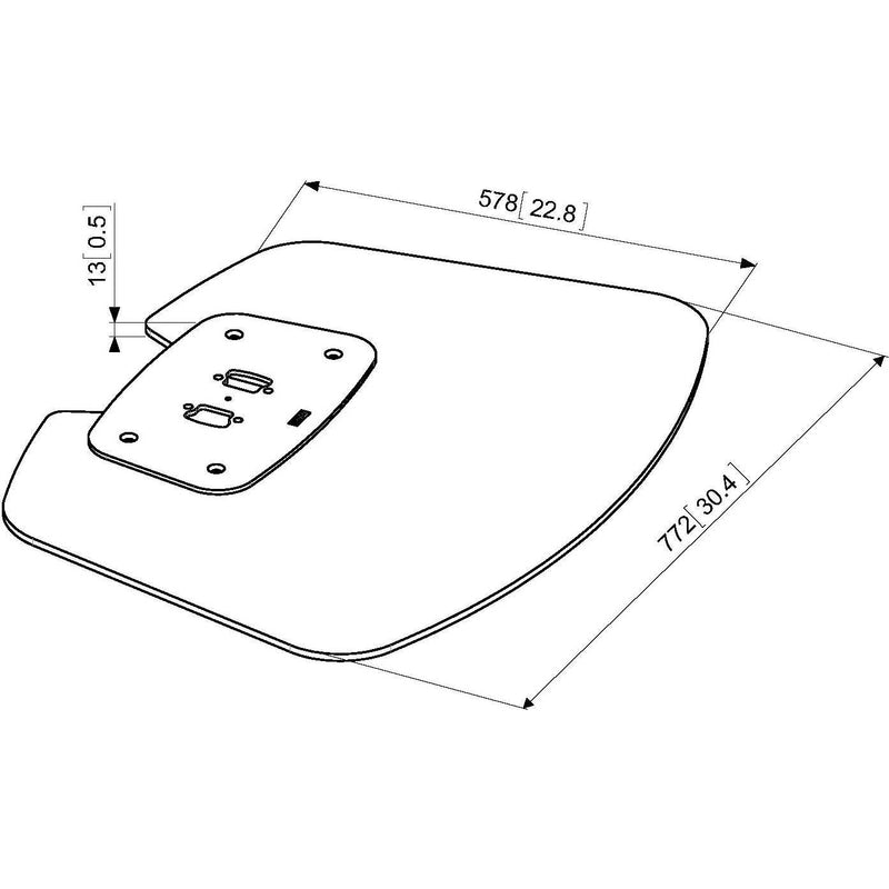 Vogels - Halterung für Audio-/Videosysteme Bodenplatte Connect-it PFF7020 si groß,si
