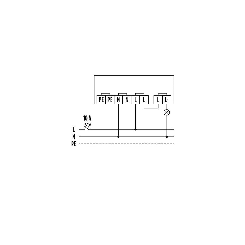 ESYLUX - Dämmerungsschalter AP-Dämmerungsschalter CDS-A/N RAL9010