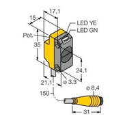 Turck - Lichttaster energetisch Opto Sensor QS18VN6WQ Lichttaster − 1 Stück