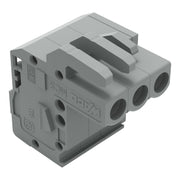 WAGO - Kabelsteckverbinder für Leiterplattensteckverbinder 1-Leiter Federleiste 232-103/026-000 CAGECLAMP 2,5mm²,gr − 100 Stück