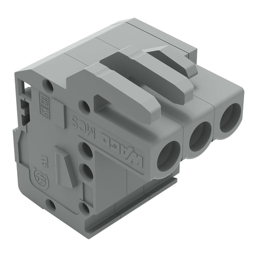WAGO - Kabelsteckverbinder für Leiterplattensteckverbinder 1-Leiter Federleiste 232-103/026-000 CAGECLAMP 2,5mm²,gr − 100 Stück
