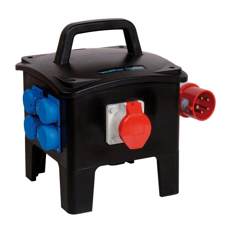 Walther Werke - CEE-Steckdosen-Kombination (IEC 60309) Steckdosenkombination 6490106 Tragb.Vollgummi 32A