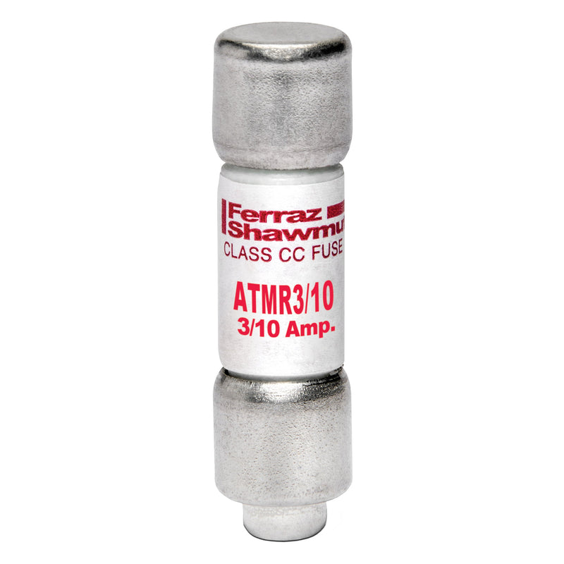 Mersen - Zylindrische Sicherung Sicherungseinsatz Class CC ATMR3/10 F 10x38 0,3A − 10 Stück