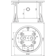 DEHN - Zubehör/Ersatzteile für Erdung und Blitzschutz UF-Trennstellenkasten NIRO UFTSK 7.10 F #549090 L40 200X200X105 V2A