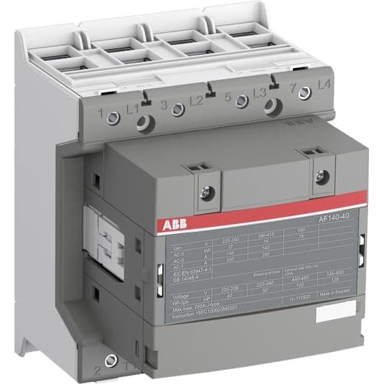 ABB Stotz S&J - Leistungsschütz zum Schalten von Wechselstrom Schütz AF140-40-00-12 48-130V 50/60Hz / DC