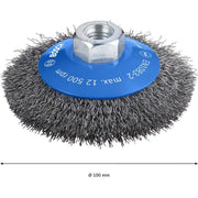 Bosch - Rotierende Drahtbürste PRO Metal clean 2608622057 Kegelbürste 100 x