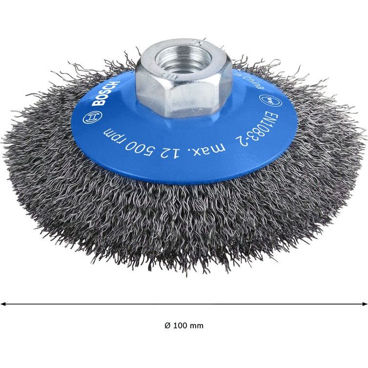 Bosch - Rotierende Drahtbürste PRO Metal clean 2608622057 Kegelbürste 100 x