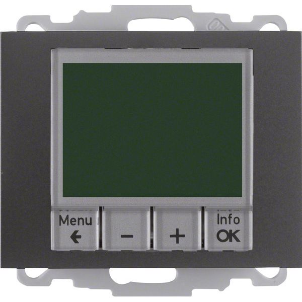 Berker - Raumthermostat/Uhrenthermostat Temperaturregler 20447106 matt m. Schließer