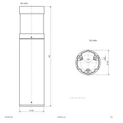 EVN Lichttechnik - Wegeleuchte LED-Wegeleuchte WLRV63101502 3000K 630mm anth