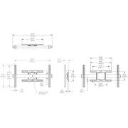 Vogels - Halterung für Audio-/Videosysteme XL-Display Wandhalterung PFW6858 sw flach,rotierbar