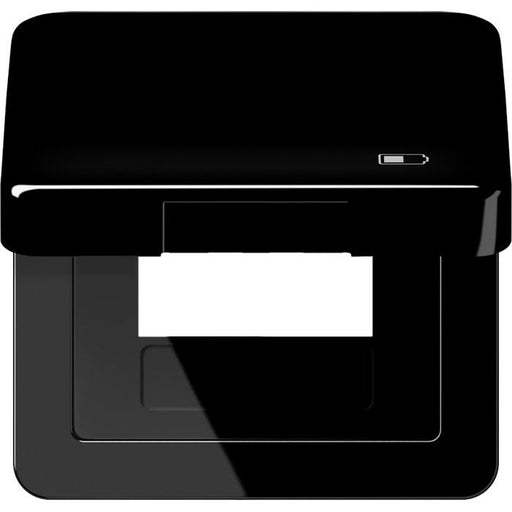 Jung - Abdeckrahmen Klappdeckel CD 590 KL USB SW Symbol USB-Ladegerät