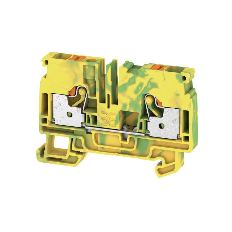 Weidmüller - Schutzleiter-Reihenklemme A2C 6 PE 6qmm, gn/ge − 1 Stück