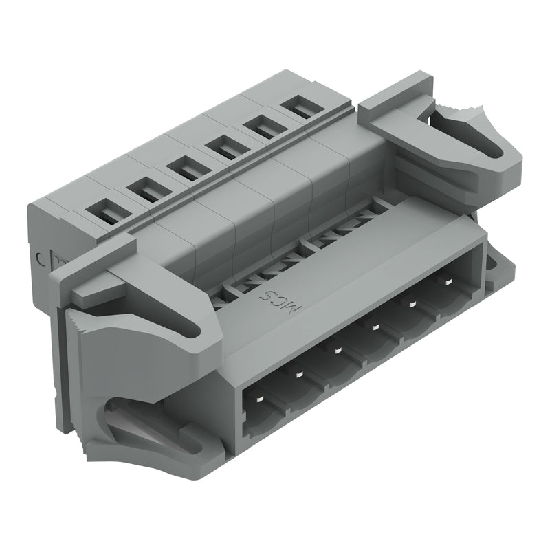 WAGO - Kabelsteckverbinder für Leiterplattensteckverbinder 1-Leiter-Stiftleiste 231-606/114-000 CAGECLAMP,2,5mm²,gr − 50 Stück