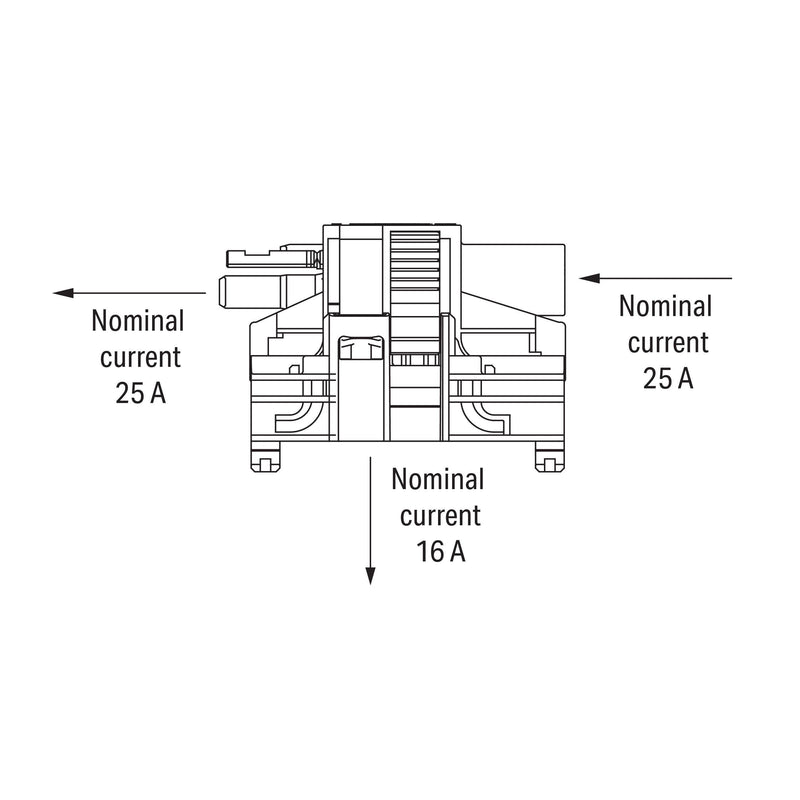 WAGO - Geräteanschluss für steckbare Gebäudeinstallation Linect-T-Steckverbinder 770-6223 Buchse-Stecker 3-p
