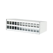 Metz Connect - Frontpanel/Patchpanel leer (Schaltschrank) Keystone AP-Gehäuse 130861-2402KE 24 Port rws RAL9010
