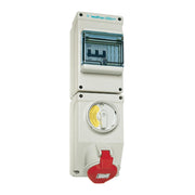 Walther Werke - CEE-Steckdose abschaltbar, abgesichert (IEC 60309) Wandsteckdose AU130504TA 32A 5P 4h m.4-p.Aus