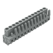 WAGO - Leiterplattensteckverbinder THT-Federleiste gerade 232-143 Rastermaß 5mm,grau − 25 Stück