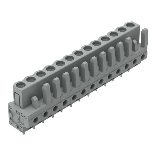 WAGO - Leiterplattensteckverbinder THT-Federleiste gerade 232-143 Rastermaß 5mm,grau − 25 Stück