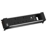 Bachmann - Mehrfachsteckdose Einbausteckdose 9.160.519 2xUK 1xUSB Cha