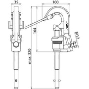 DEHN - Anschlusselement für EuK-Vorrichtung Phasenschraubklemme PSK 4 30 SQL EH D 4-30mm